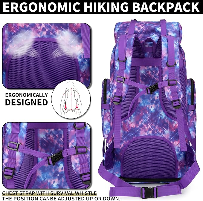 Hiking Backpack for Men 70L/100L Camping Backpack Military Rucksack Molle 3 - Image 5