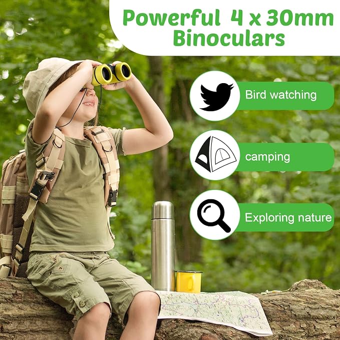 Yunsailing 9 Pack Kids Binoculars, Shockproof Compact Binoculars - Image 5