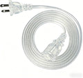 Clear Extension Cord 6FT Extension Cords Thin 2 Prong by Jplenty