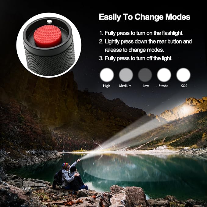 LETMY LED Tactical Flashlight S2000 - Image 8