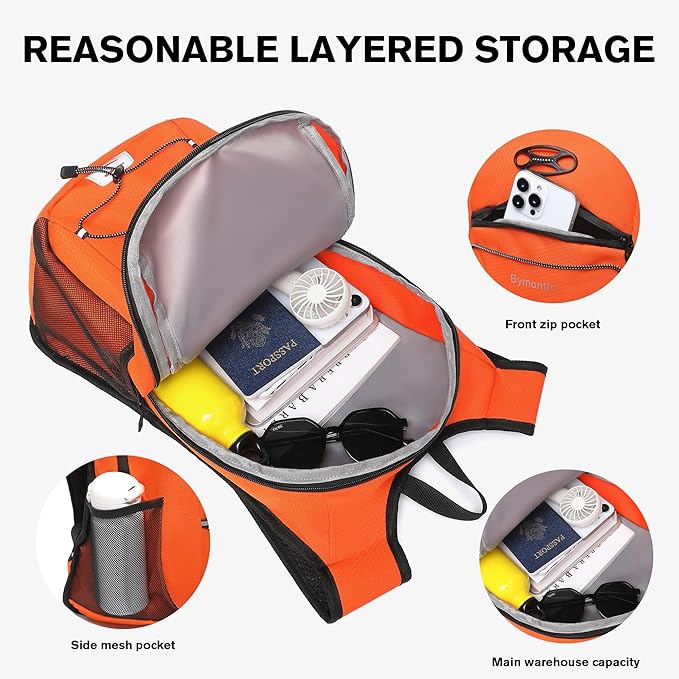 Ultra-Light Soft Daypack 15L/20L, Cushioned Breathable Back Panel Backpack - Image 2