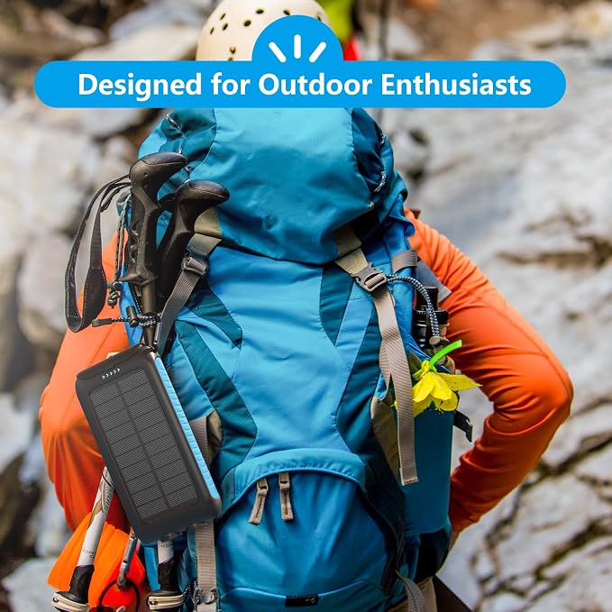 Solar Charger Power Bank 49800mAh Portable 15W Fast Charging Power Bank - Image 8