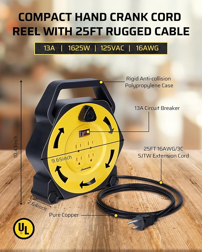 DEWENWILS Extension Cord Reel - Image 2