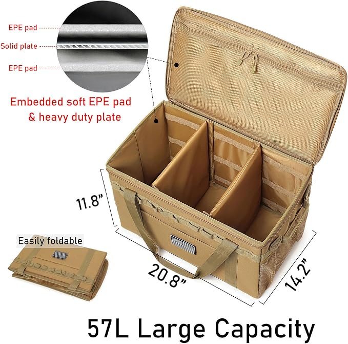 Tactical Camping Storage Bag Utility Tote Bag Camping Kitchen Organizer - Image 3