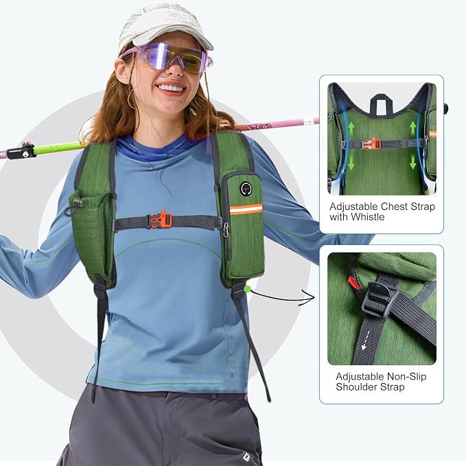 FIORETTO 10L Lightweight Packable Hiking Backpack Small Foldable Daypack - Image 3
