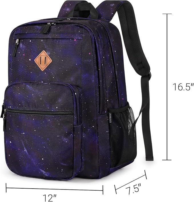 ZORFIN 26L Backpack for College, and Travel: Water Resistant Bookbag - Image 3