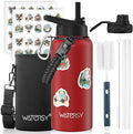 32oz Insulated Water Bottle, BPA Free&Leak Proof, Stainless Steel Water Flask by Watersy