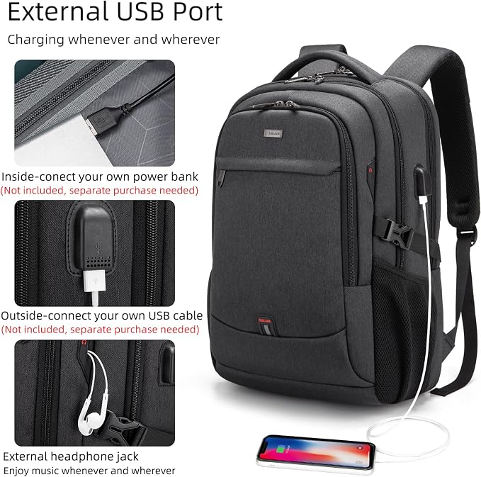 DUSLANG 17 Inch Laptop Backpack - Image 3
