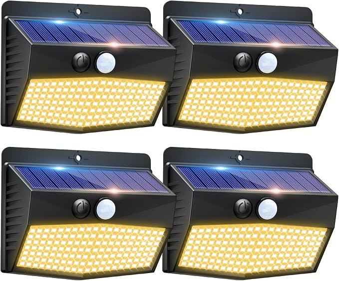 Peasur Solar Outdoor Lights, Motion Sensor Security Lights by Peasur