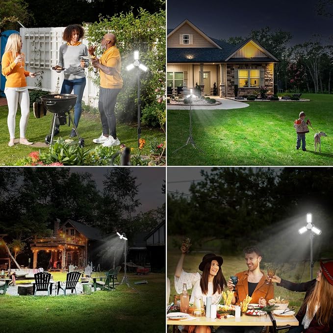 SANSI 300 Watt Equivalent LED Work Light, 3300LM 5000K Portable Camping Lights - Image 8