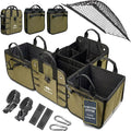 4-Section Extra Large Trunk Organizer – Heavy Duty 1680D, Collapsible & by DURABLEZ