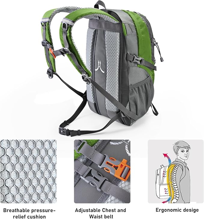 N NEVO RHINO Hiking Backpack 20L Water Resistant Outdoor Day Pack, Lightweight - Image 2