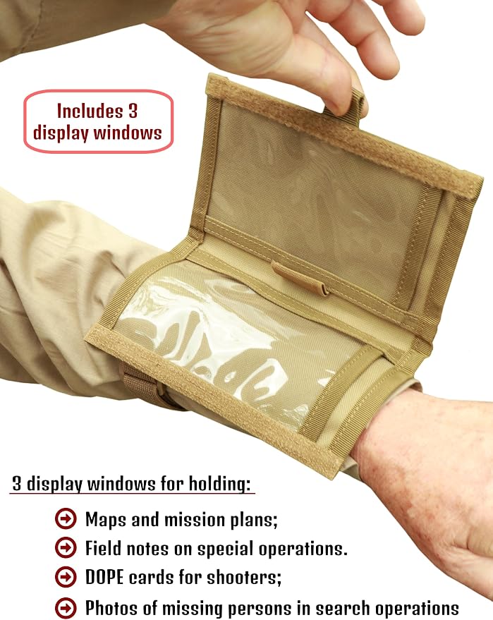 Underalert Tactical Wristband Dope Card Holder Sniper Data Book Quarterback - Image 6