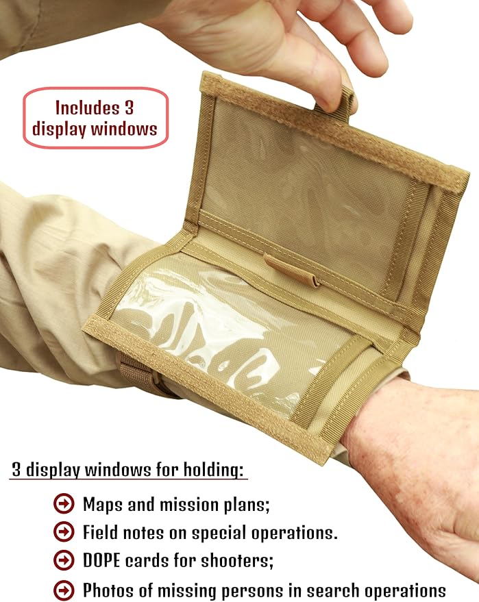 Underalert Tactical Wristband Dope Card Holder Sniper Data Book Quarterback - Image 4