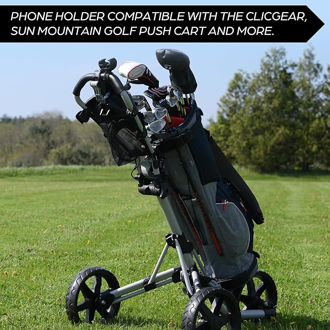 Golf Push Cart Phone Holder - Image 4