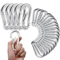 50Pack Heavy Duty Carabiners M8 5/16" Spring Snap 3Inch Zinc-Galvanized Steel by REDOVANT