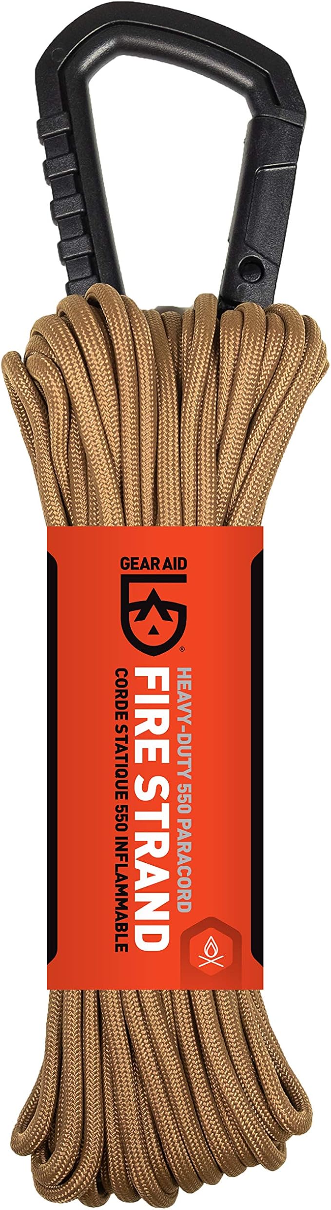 GEAR AID Fire Strand 550 Paracord, 7 Strand Tinder Cord by GEARAID
