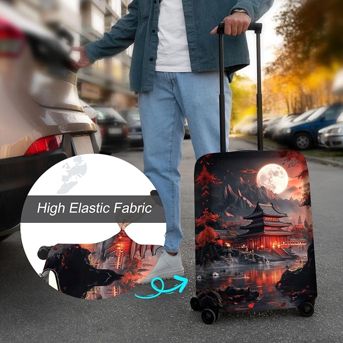 Luggage Cover Protector for 26-28 Inch Suitcases, TSA Approved Elastic Travel - Image 4