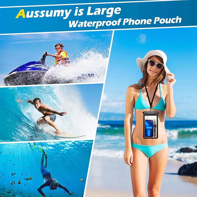 4 Pack 10.5“ Large Waterproof Phone Pouch - Image 7