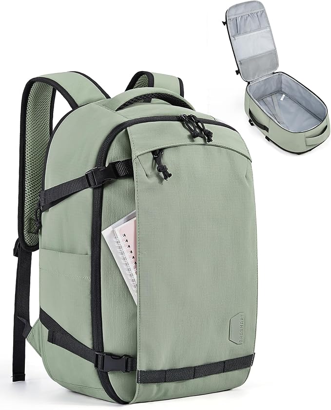 BAGSMART Travel Backpack Women, 15.6 Inch Carry On Backpack Flight Approved by BAGSMART