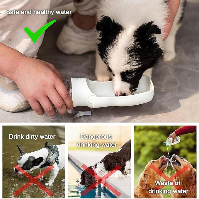 Portable Dog Water Bottle, Foldable Dog Water Bottle Leak Proof Dispenser - Image 6
