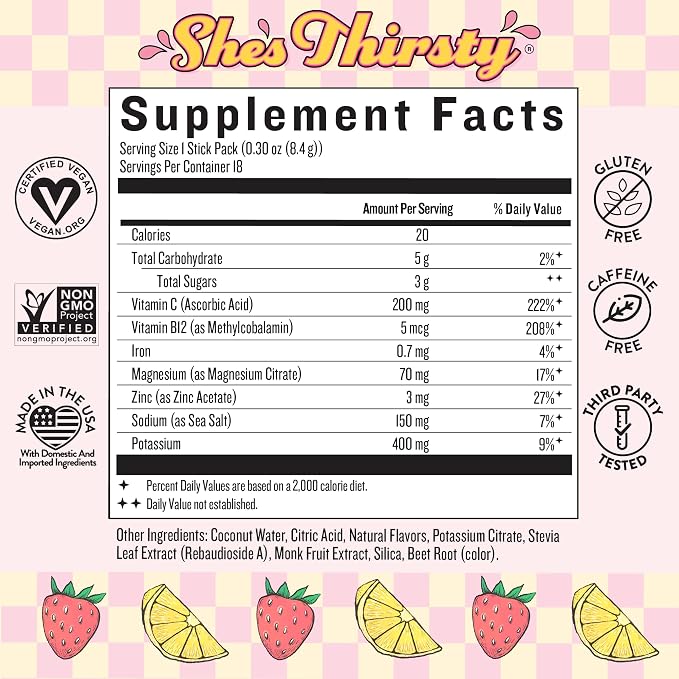 Legendairy Milk She’s Thirsty – Strawberry Lemonade, No Sugar Added - Image 2