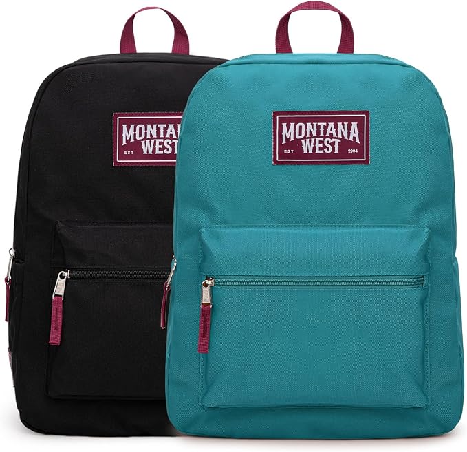 Montana West Backpack for Women Men 2 PCS Lightweight College Bookbags Casual by THEOFFICIALMONTANAWEST