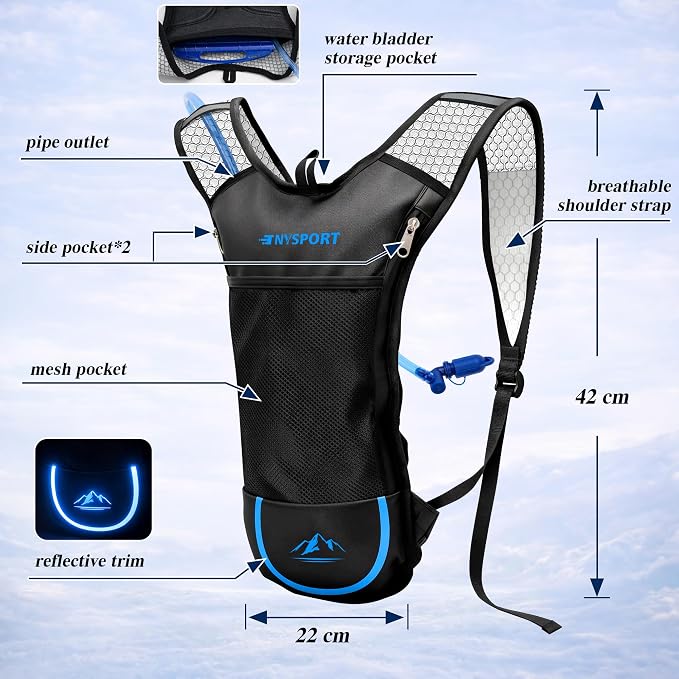 2 Pack Hydration Backpack Pack - Image 4
