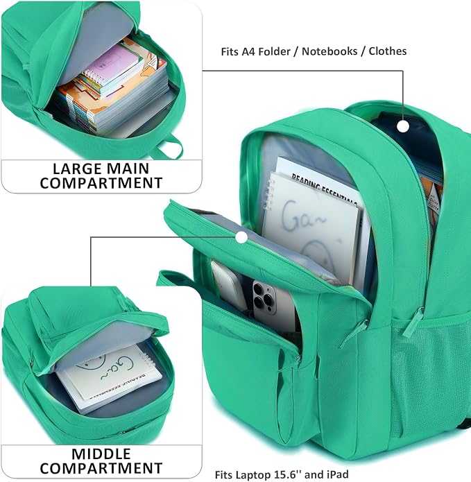 abshoo Classical Basic Travel Backpack - Image 2
