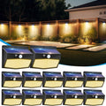 Solar Motion Sensor Lights Outdoor Solar Fence Lights by Peasur
