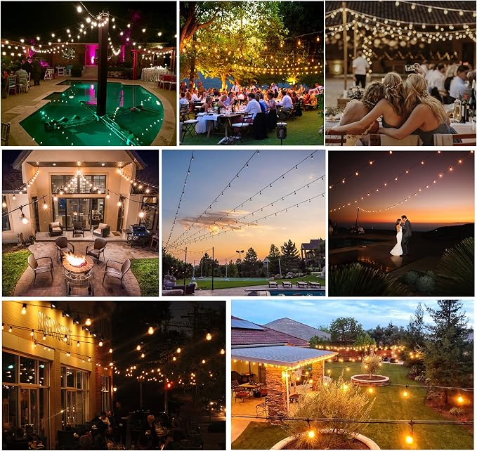 DAMAING Outdoor String Lights 150 FT Patio Lights String - Image 7