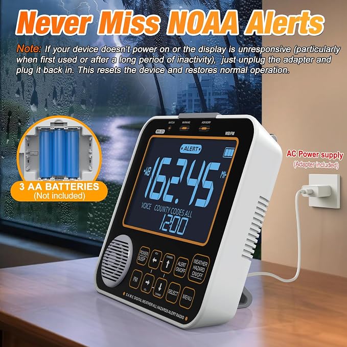 NOAA Weather Alert Radio for Home - Image 3