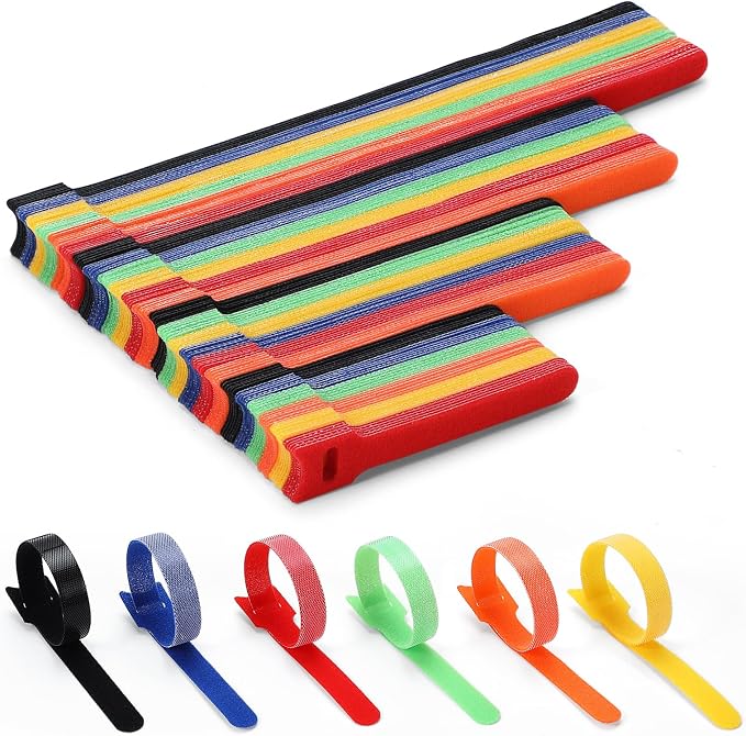 150PCS Cable Ties, 4+6+8+10 inch Multi-Colour Straps by VITEVER