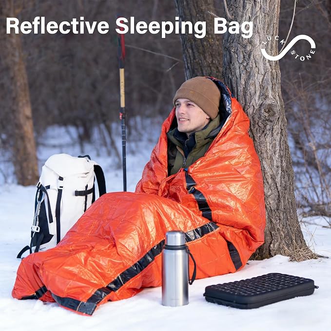 Sleeping Bag, Terrashell Blanket, Emergency Sleeping Bag, Waterproof, Compact - Image 2