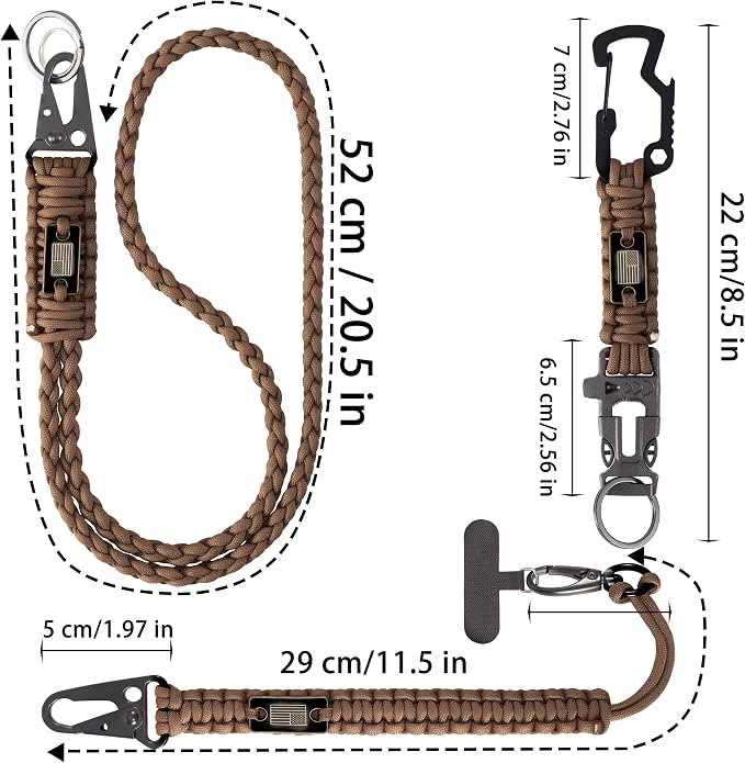 Heavy Duty Braided Paracord Lanyard - Image 5
