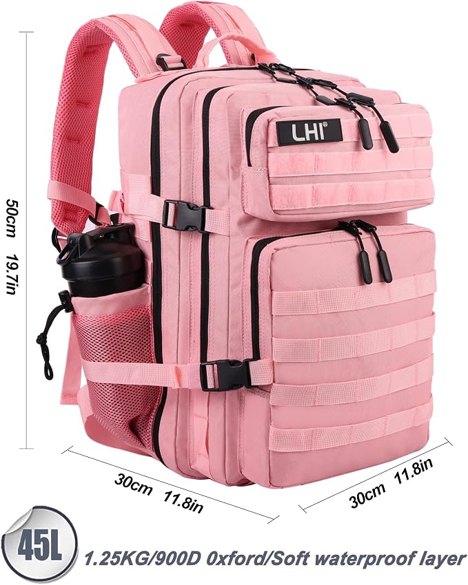 LHI Military Tactical Backpack for Men and Women 45L Army 3 Days Assault Pack - Image 3