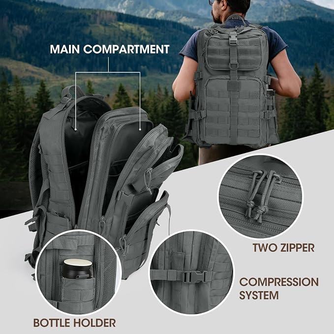 REEWBOW GEAR 40L Military Tactical Backpack - Image 5