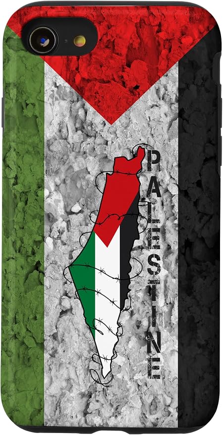 Kufiya PALESTINE Keffiyeh flag, Palestinian Map pattern Case by Unknown