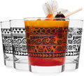 Libbey Tiki Rocks Glasses Set, Vintage-style Glassware Drinking Glasses Set of 4 by Libbey