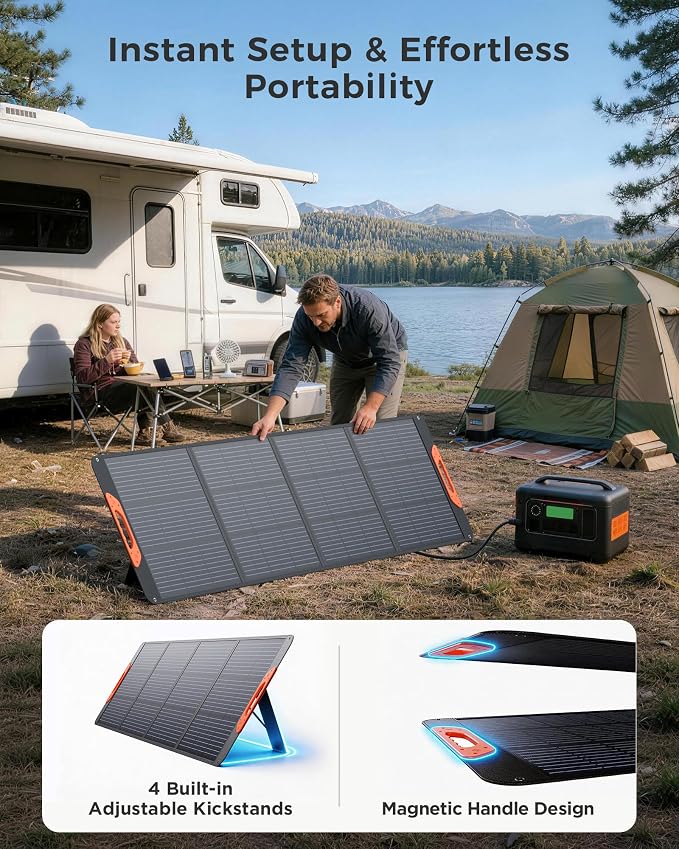 ZOUPW 200W Portable Solar Panel - Image 7