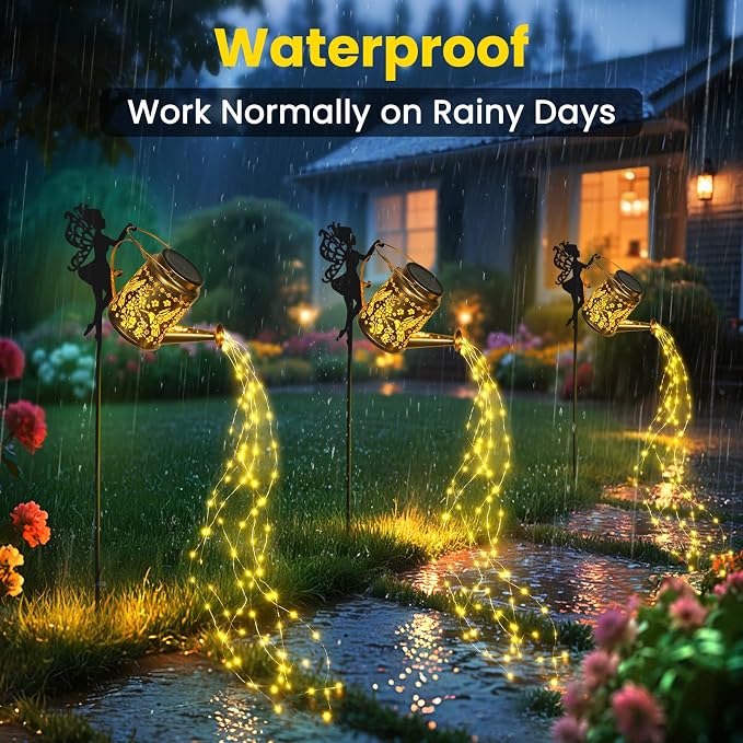 X-PREK Solar Lights Outdoor Waterproof, Fairy Solar Garden Lights Outdoor - Image 6