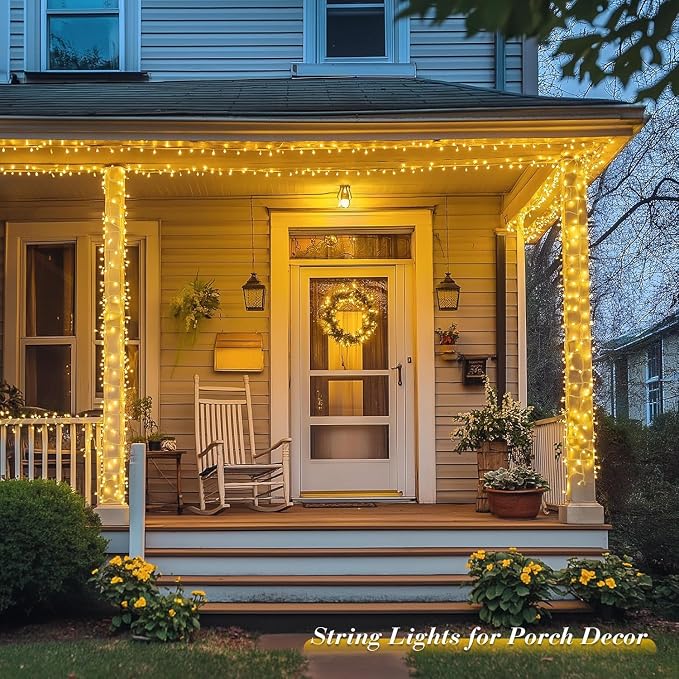 JMEXSUSS 33ft 100 LED Warm White String Lights - Image 7