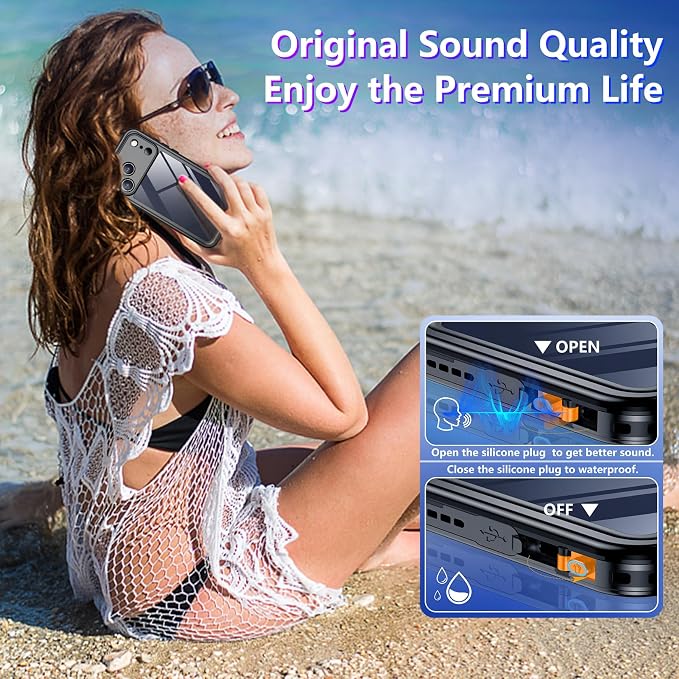 Temdan Compatible with iPhone 17 Pro Case, Waterproof Built-in Screen & Camera - Image 6