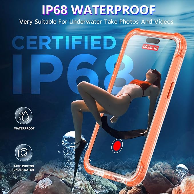 2025 New Magnetic Case for iPhone 15 Case Waterproof, Built-in Screen Protector - Image 3