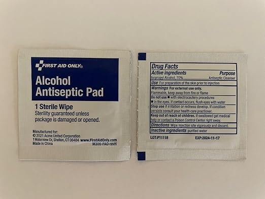 First Aid Only 12-110 Alcohol Wipes, Individually Wrapped, 100 Per Box - Image 4