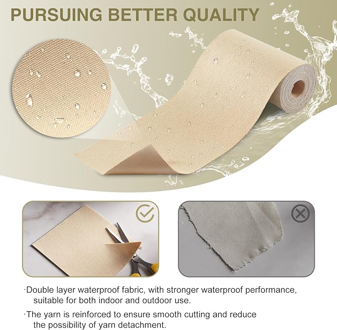 Gheeidau Canvas Repair Tape 4×70 Inch Waterproof Self-Adhesive Fabric Repair - Image 3