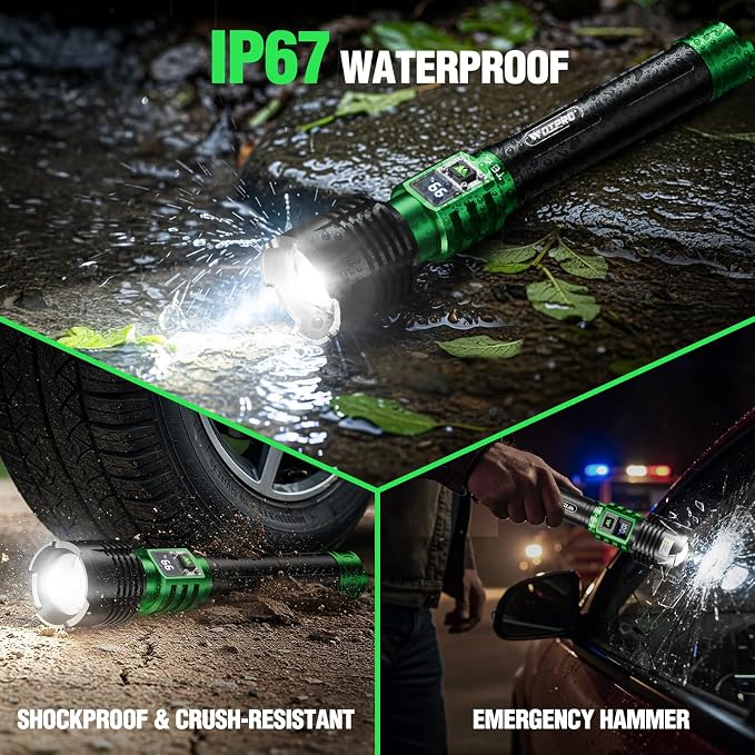 WdtPro Rechargeable LED Flashlights High Lumens, Super Bright 90000LM - Image 8