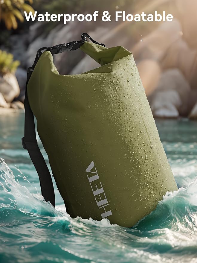 HEETA Waterproof Dry Bag for Women Men, 5L/10L/20L/30L/40L Roll Top Lightweight - Image 3