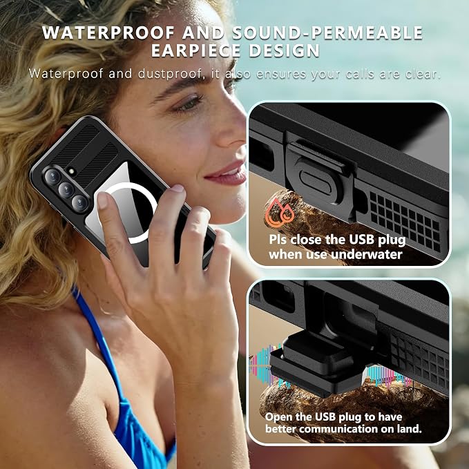 for Samsung Galaxy S26 Plus Case, Rugged Full Body Underwater Protective Cover - Image 6