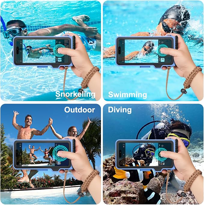 Underwater Phone Case for Snorkeling & Diving, IP68 Waterproof Case for Swimming - Image 5